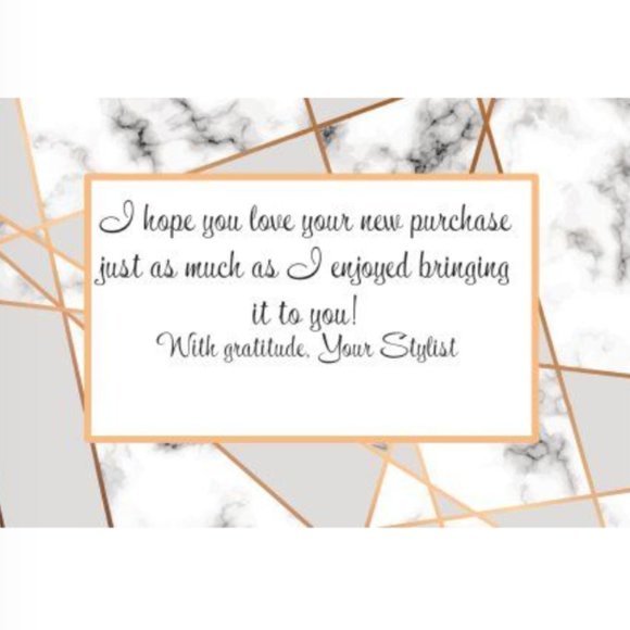 Other - 50 4x6 Marble Thank You Cards